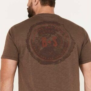 Brothers and Sons Men's Wood Logo Graphic T-Shirt | Boot Barn Size M